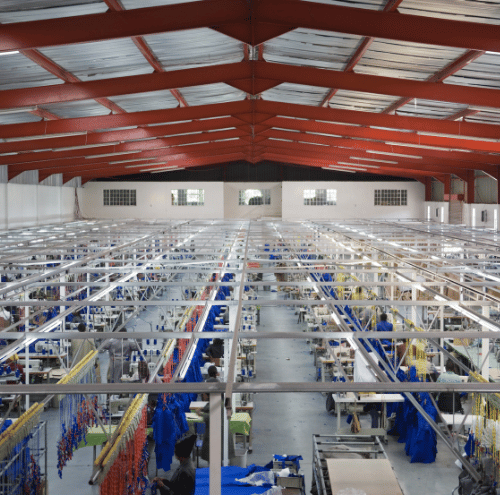 Industrial facility with climate control systems